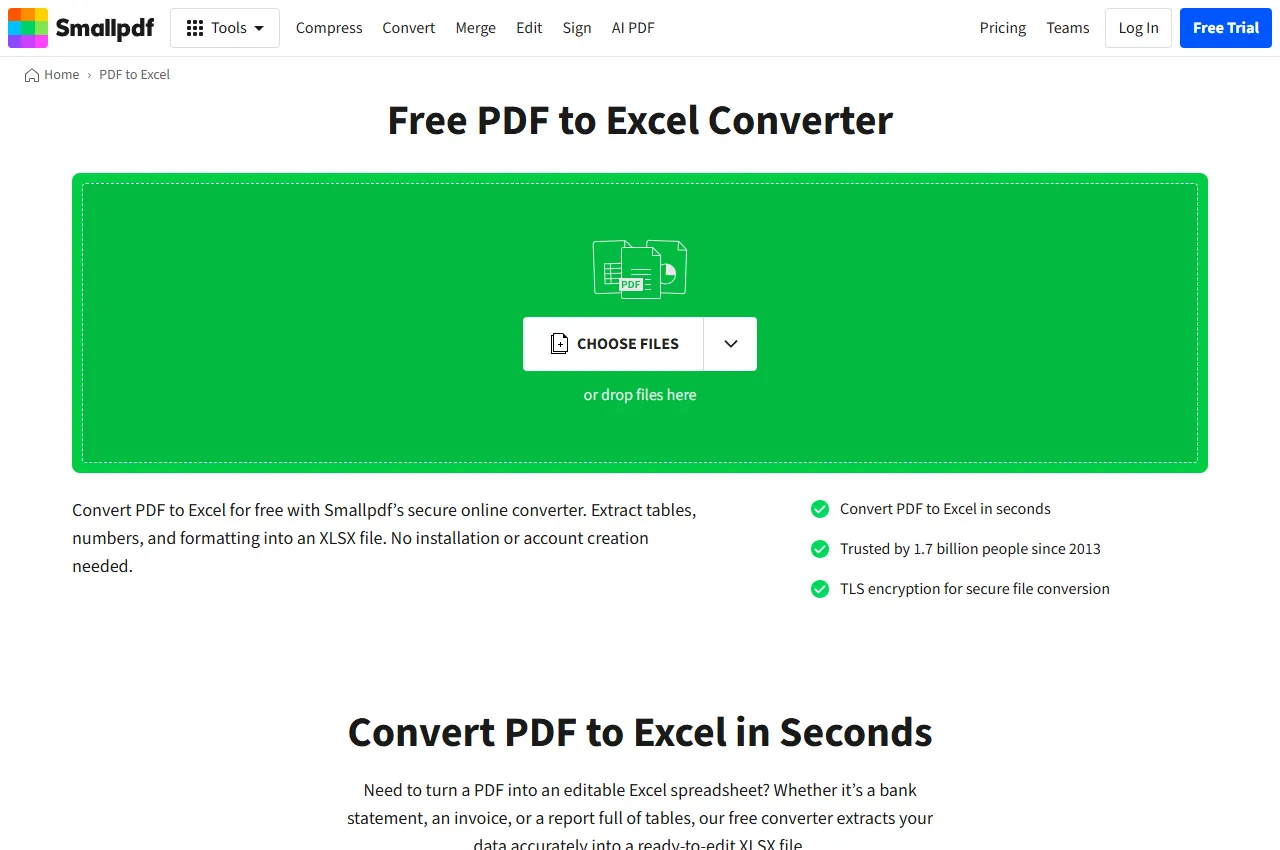 Smallpdf official website preview