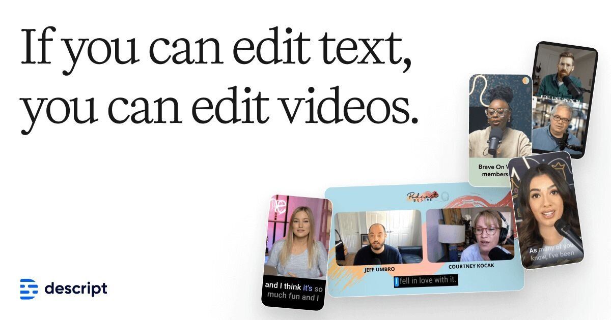 Descript official Open Graph image, not a product screenshot