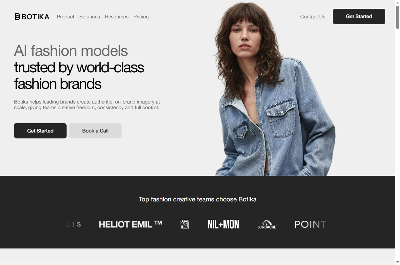 Botika official website preview, captured September 12, 2026